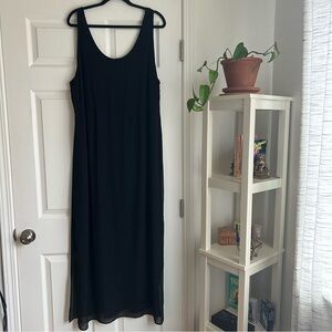 Apt 9 black tank maxi dress with sheer skirt size 2x